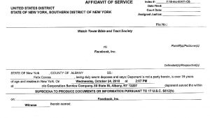 Watchtower versus Facebook